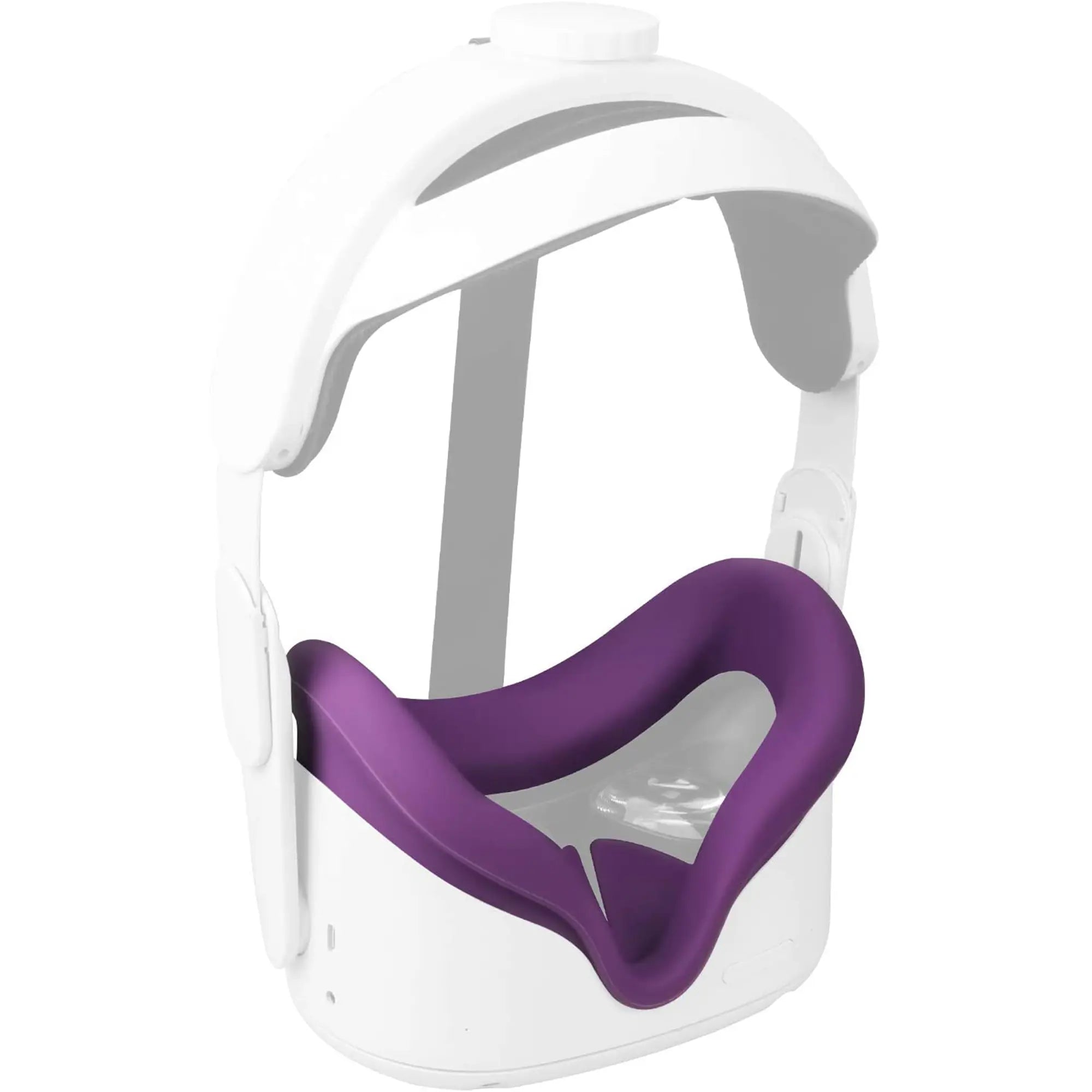 Silicone Cover Attached to Quest 2 Purple Colorway