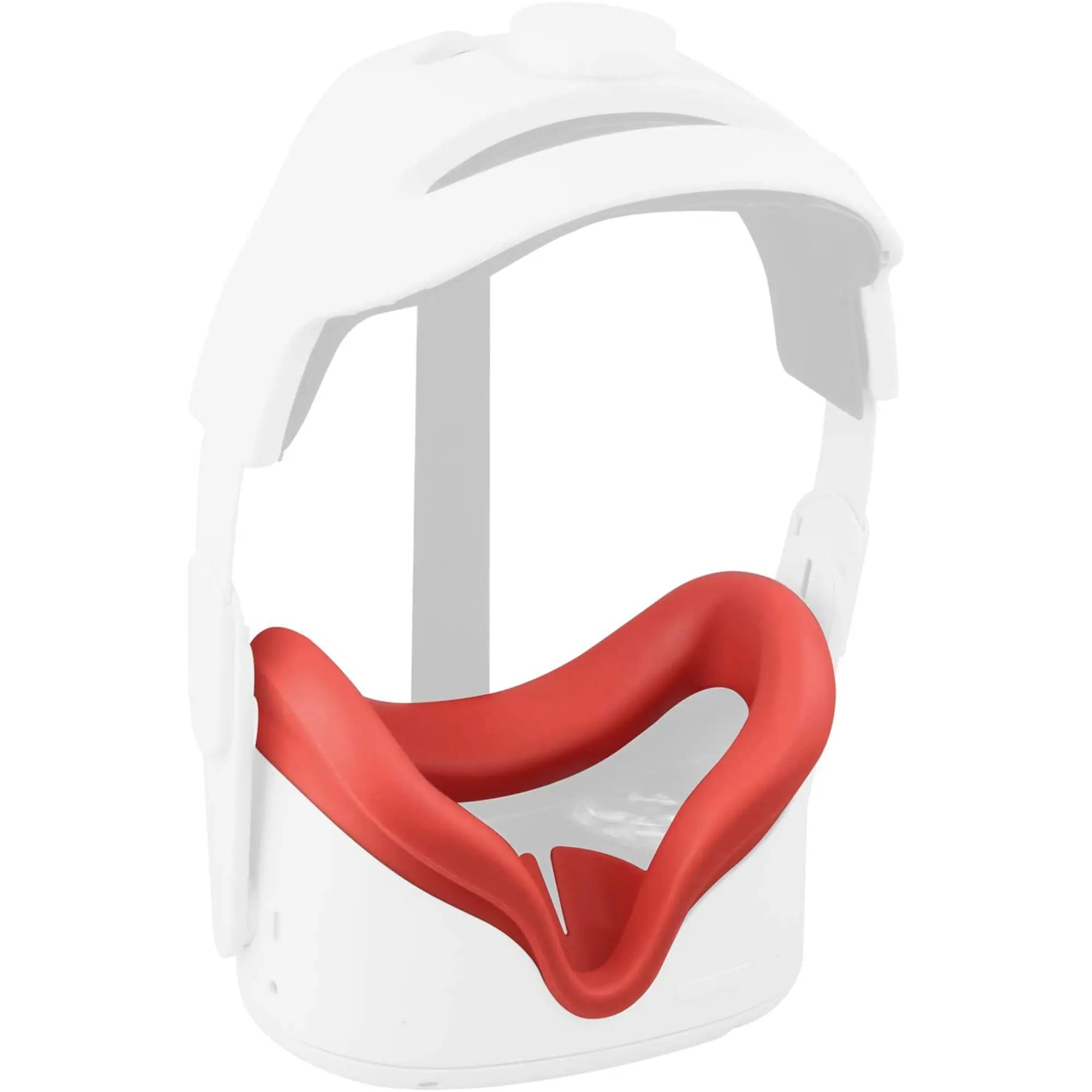 Silicone Cover Attached to Quest 2 Red Colorway