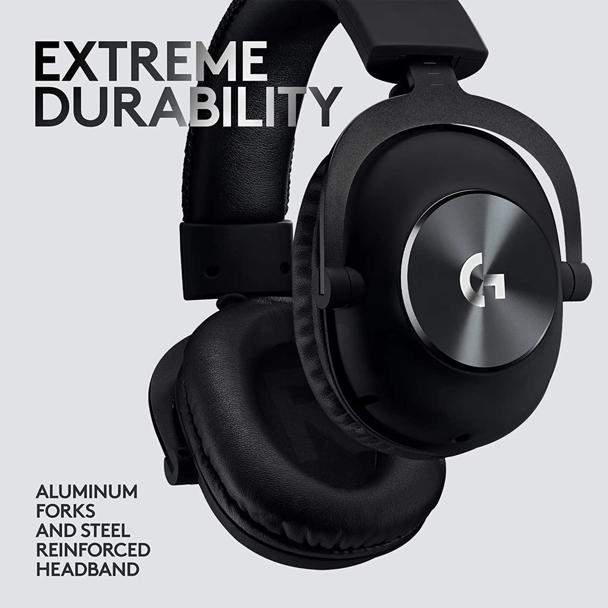 Close-up of a VR headphones highlighting its extreme durability and materials.