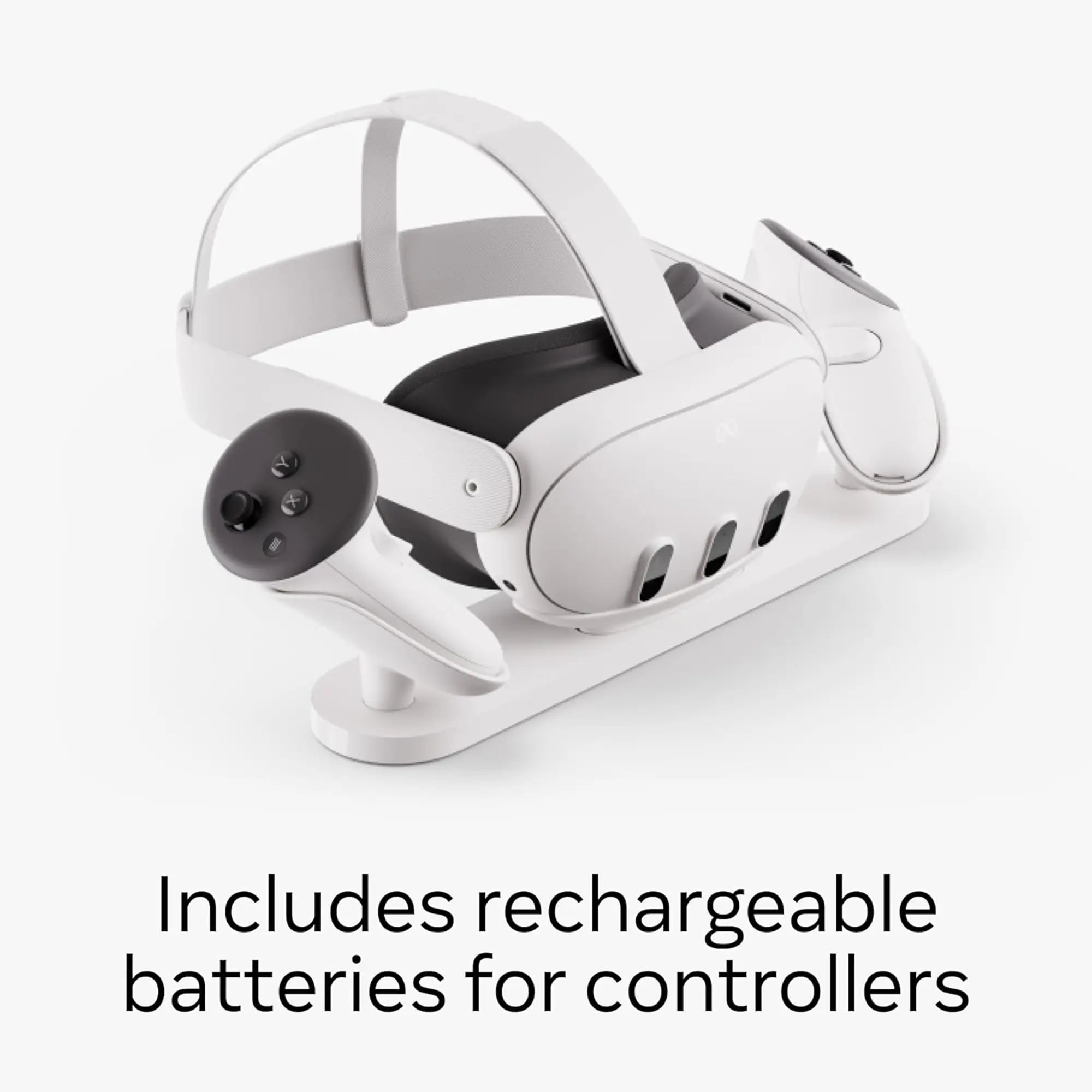 Meta Quest 3 Charging Dock Rechargeable Battery Infographic