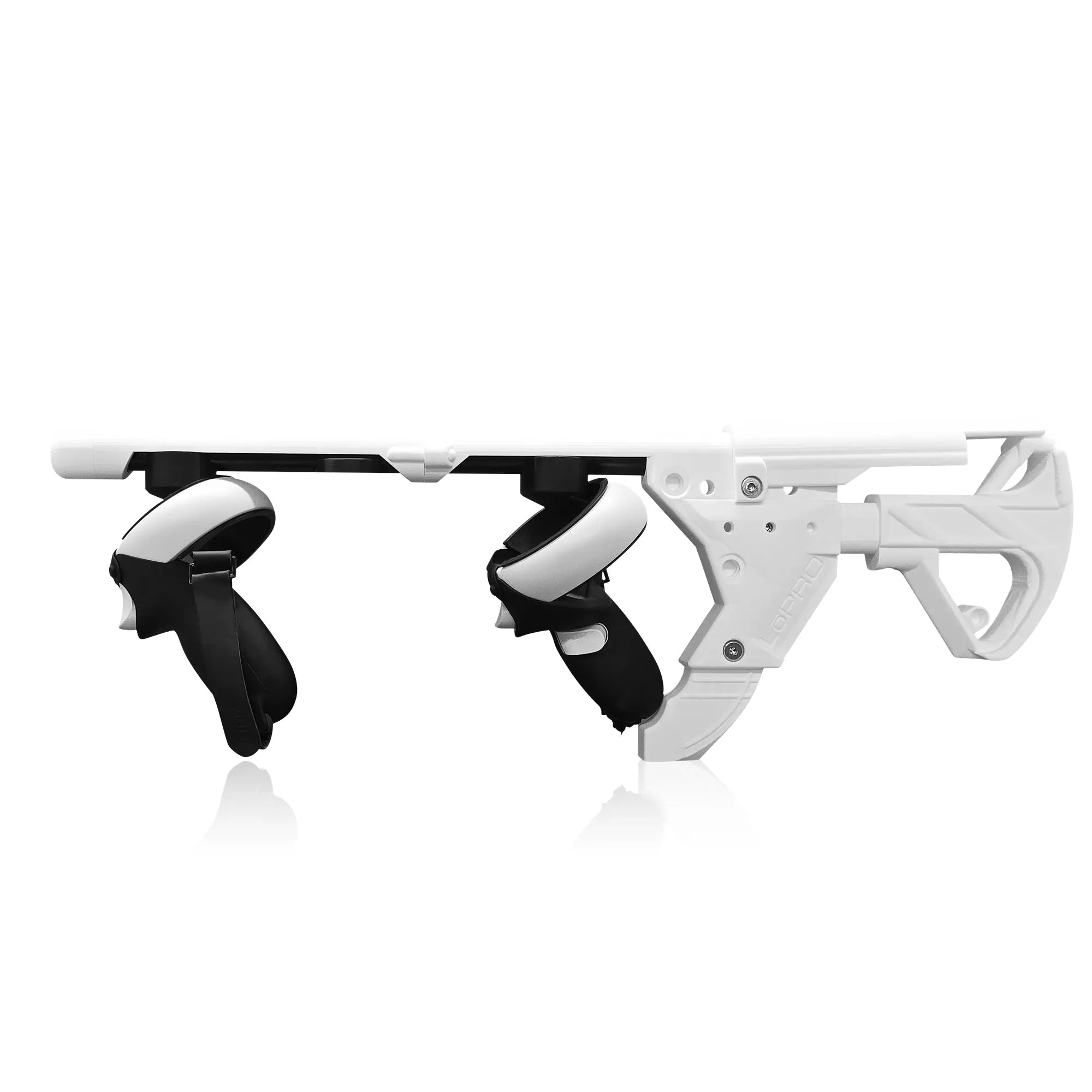LoPRO Extended Edition VR Gun Stock Quest 2 Ghost Colorway Ghost Extension Colorway