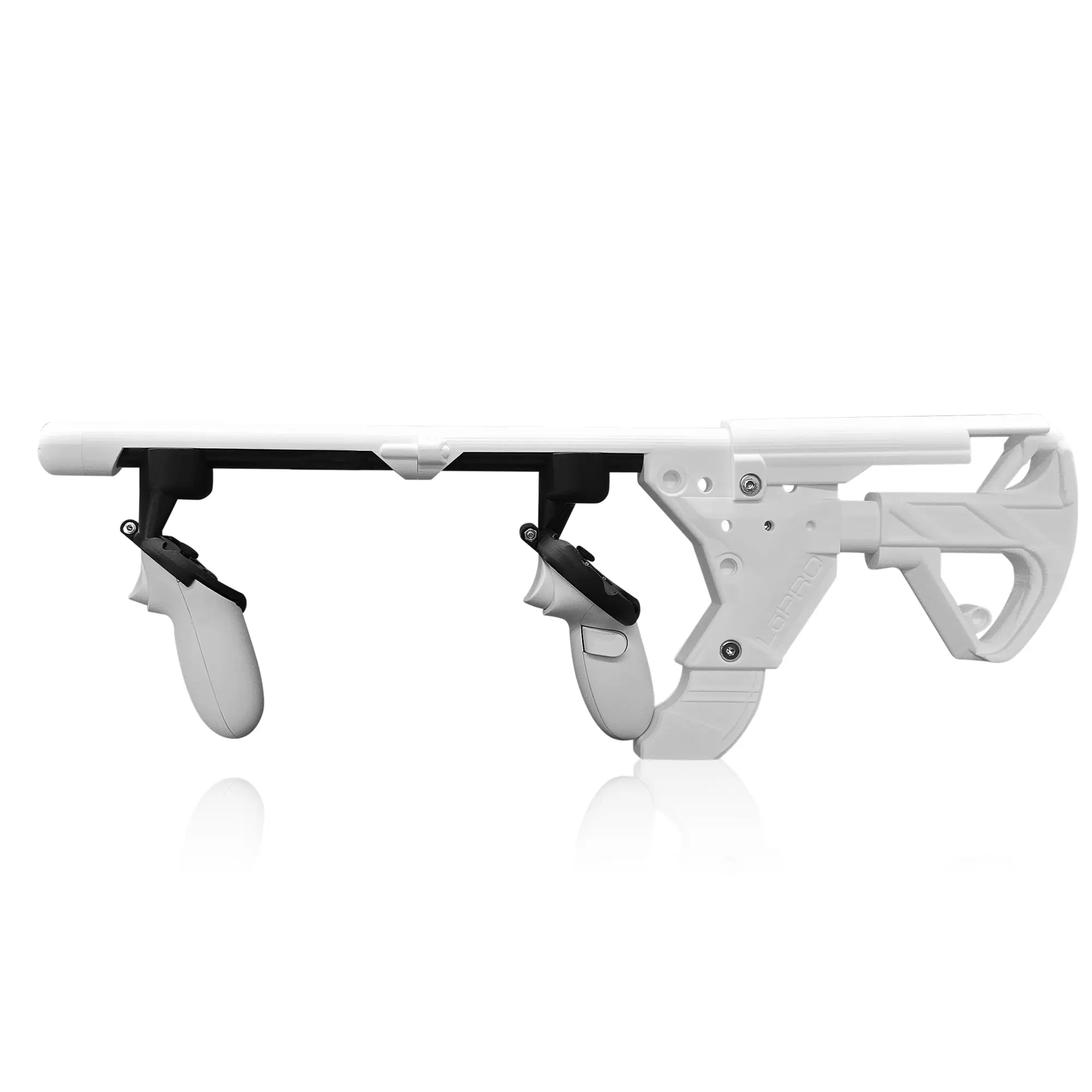 LoPRO Extended Edition VR Gun Stock Quest 3 Ghost Colorway Ghost Extension Colorway