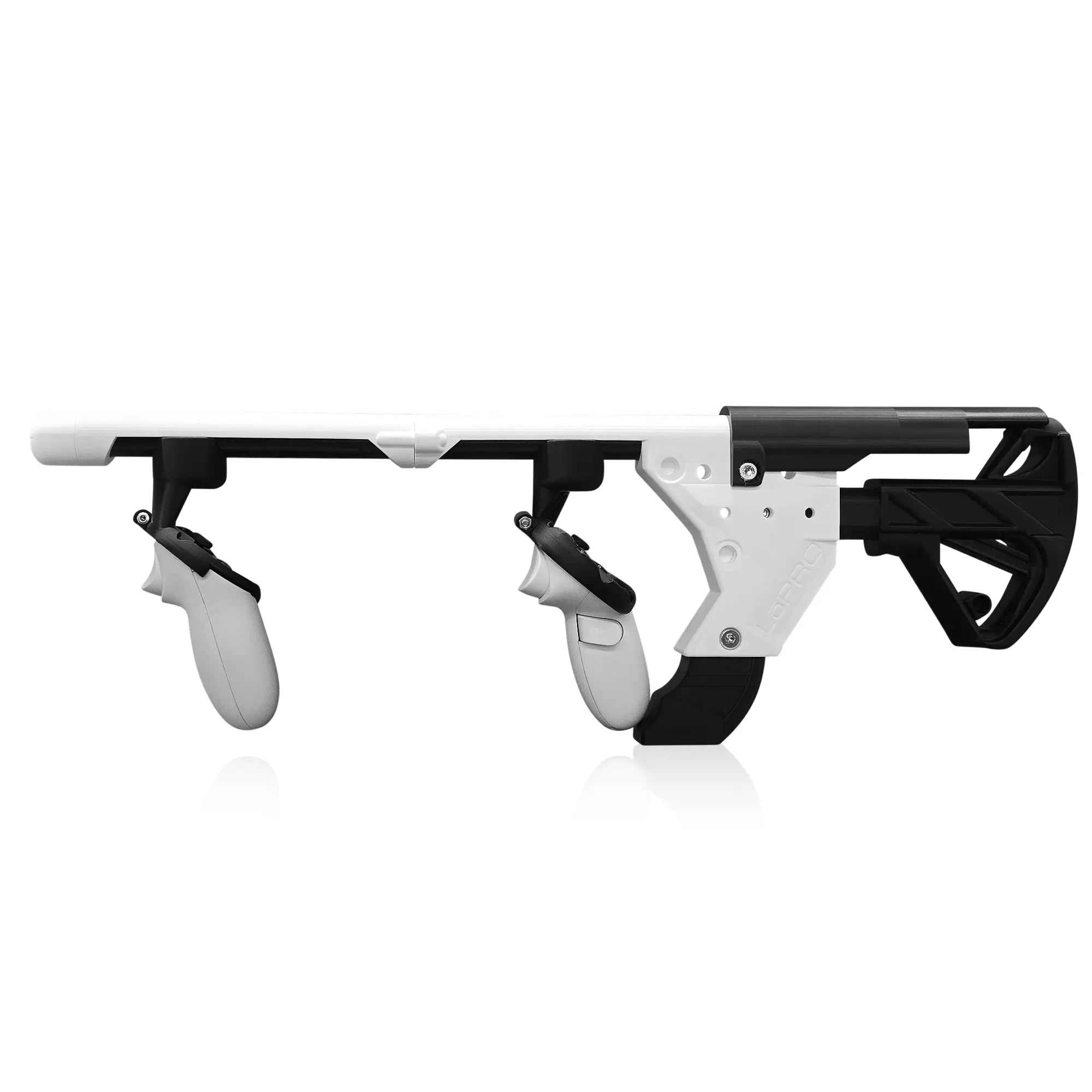 LoPRO Extended Edition VR Gun Stock Quest 2 Ghost Colorway Ghost Extension Colorway