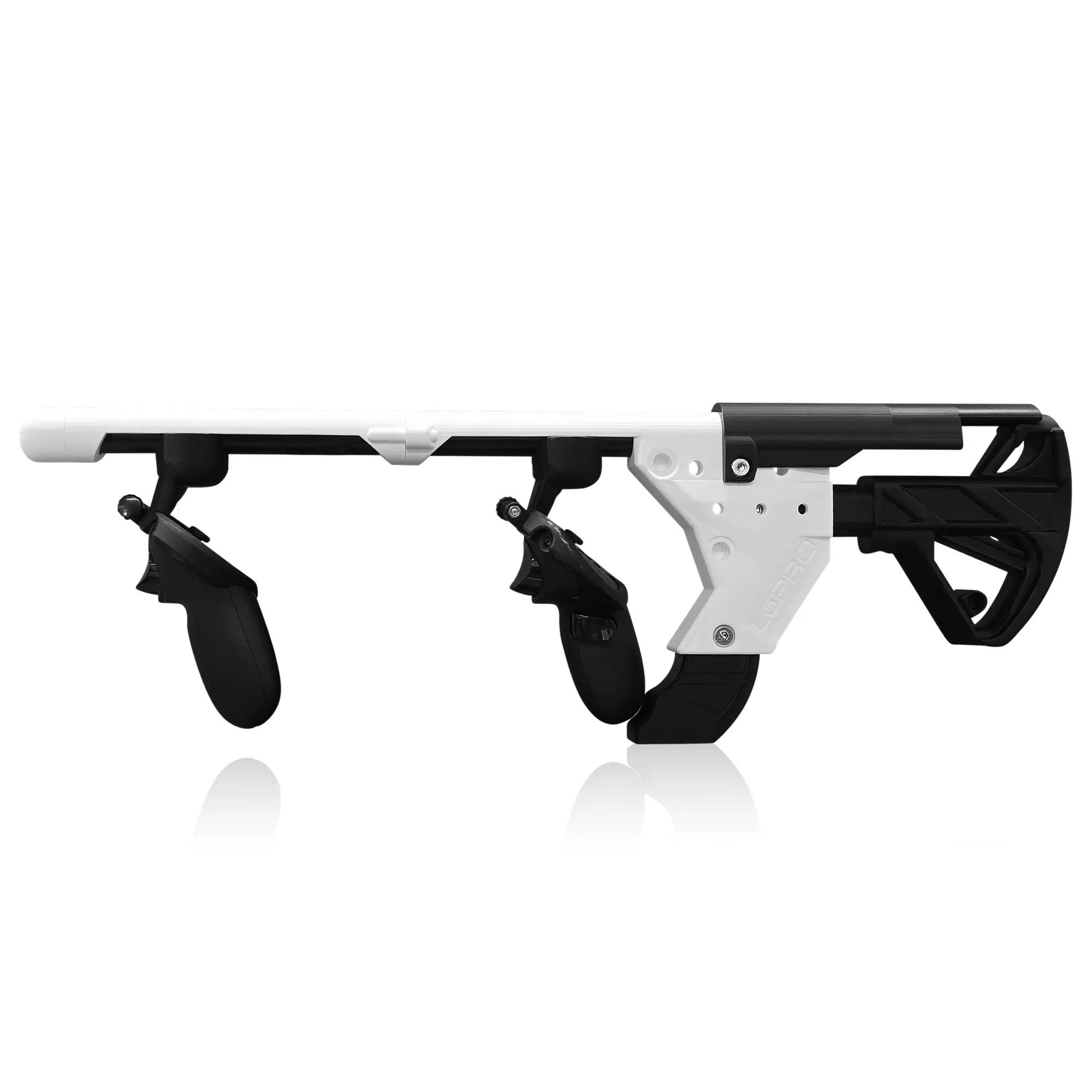 LoPRO Extended Edition VR Gun Stock Quest 3 Ghost Colorway Ghost Extension Colorway