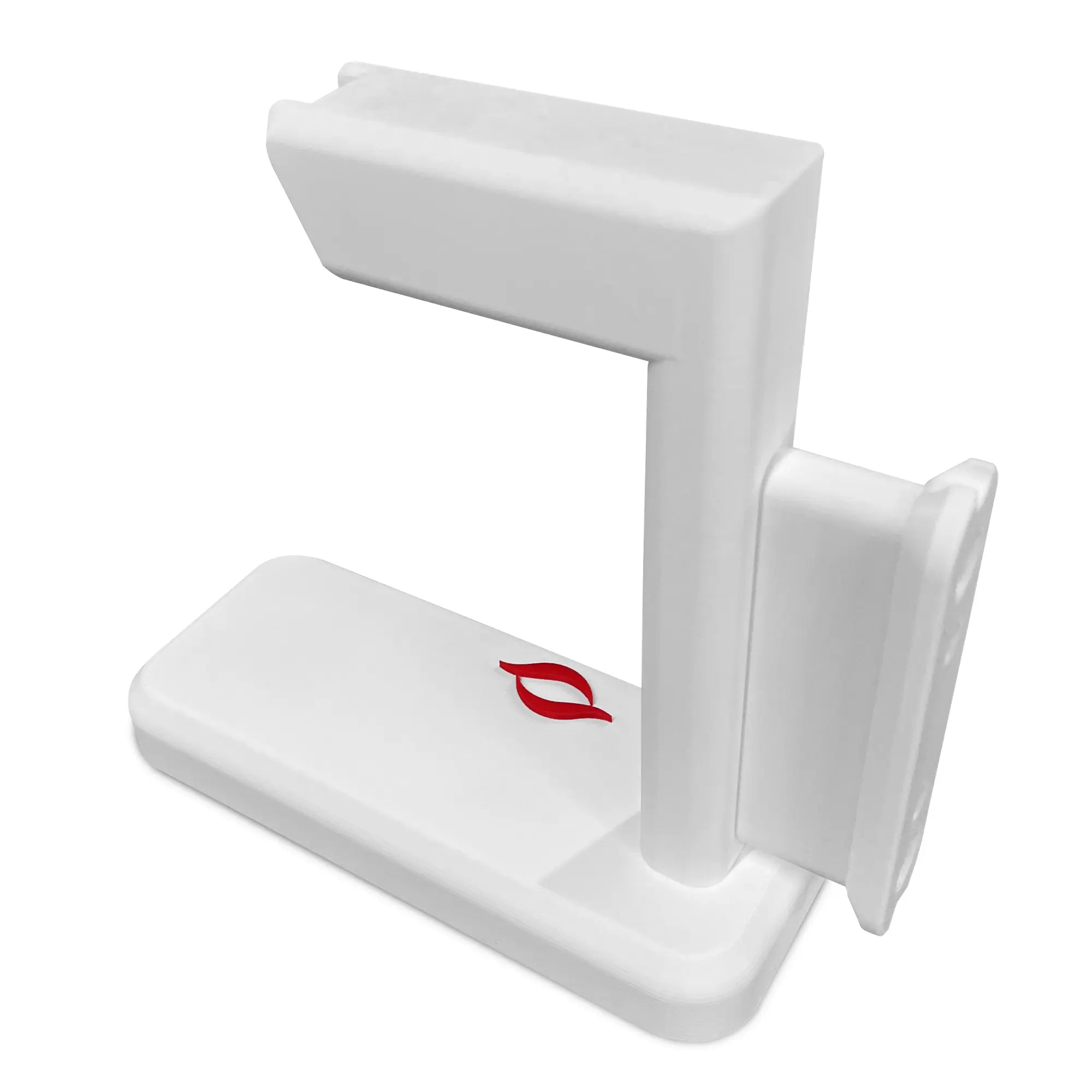 Olen VR Gun Stock Stand in White view from the back left