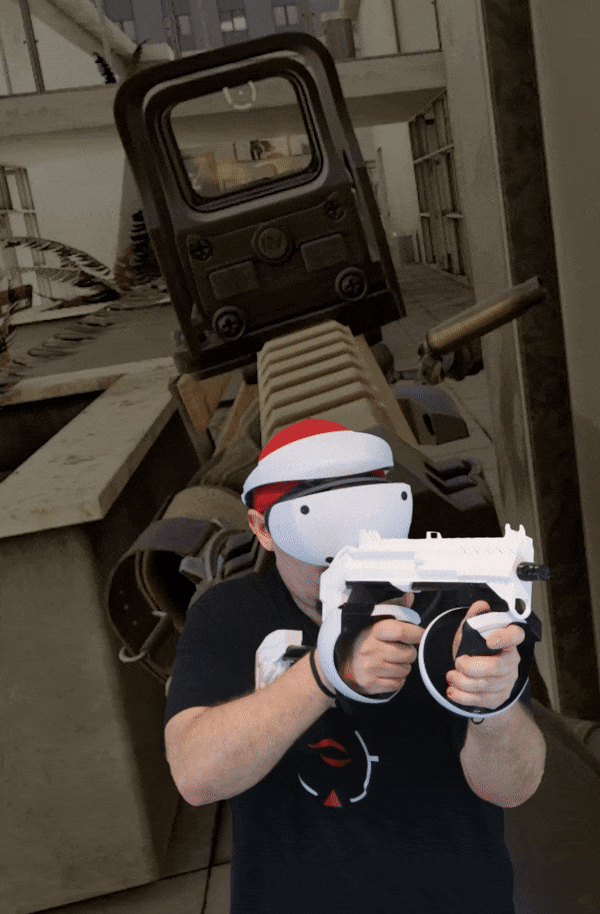 Playstation VR2 Gunstock Gameplay footage in Pavlov