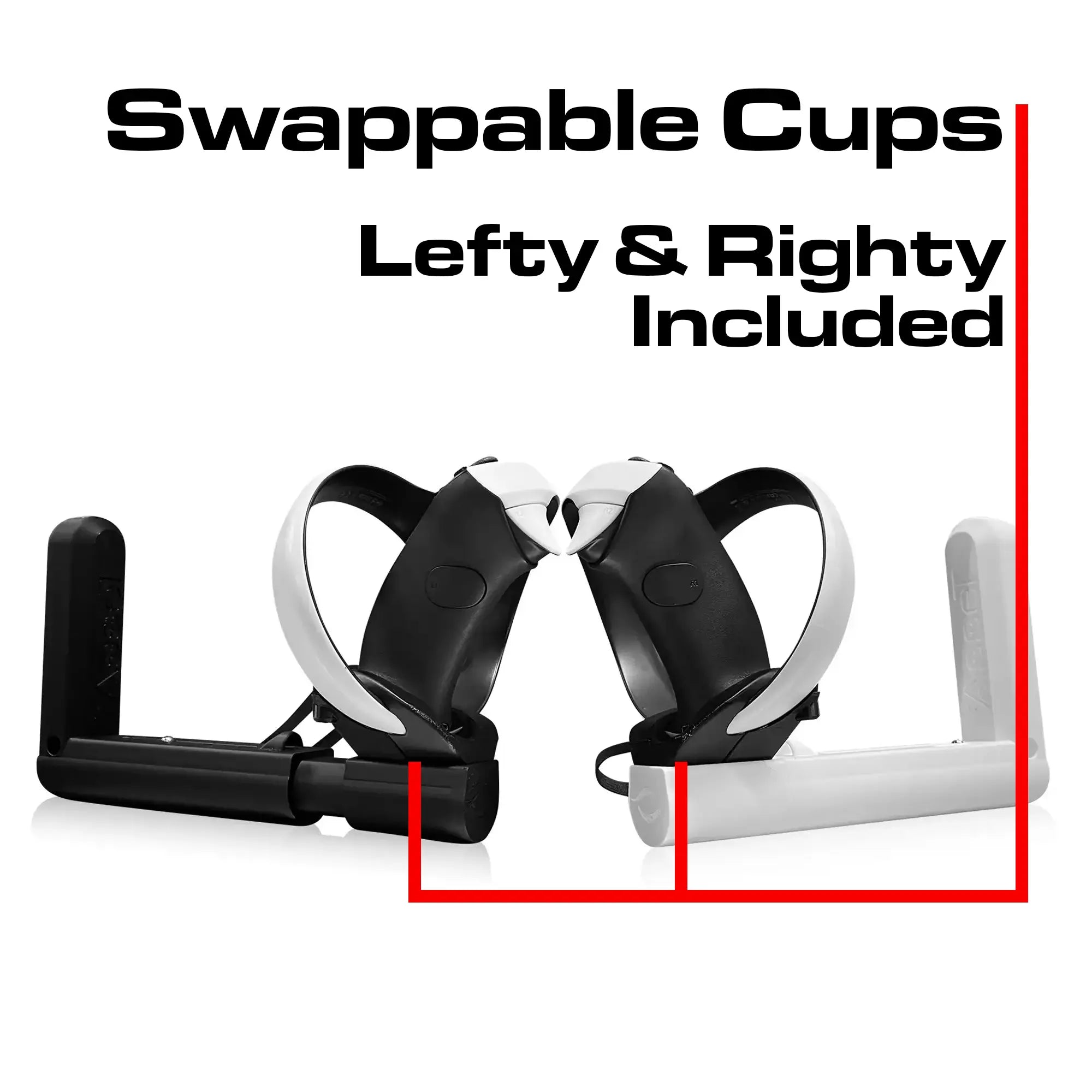 The Solo Asset VR Gun Stock for PSVR2 Swappable Cups Infographic