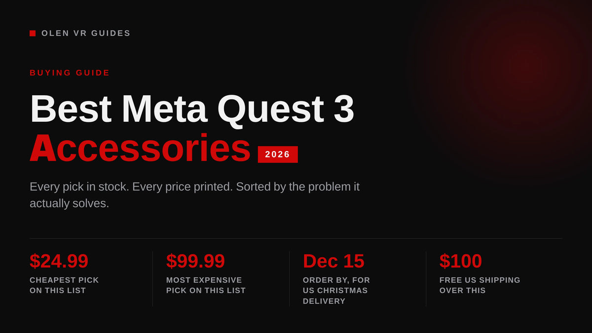 Best Meta Quest 3 Accessories in 2026, With Real Prices