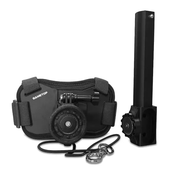 Black CRIG Mod chest harness with Onyx Base right-handed Asset gunstock attachment and magnetic docking system.